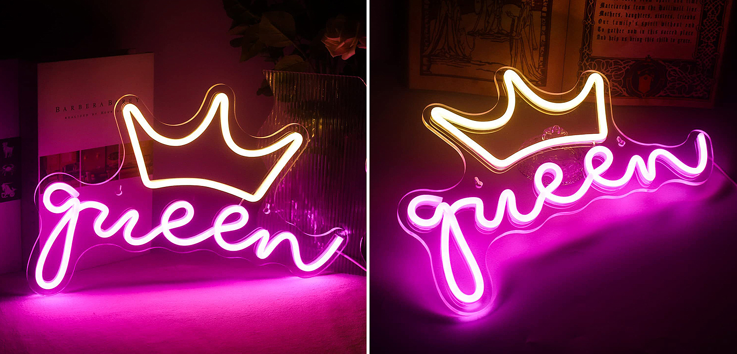 Неоновая настенная лампа Queen Neon Wall Lamp Неоновая настенная лампа Queen Neon Wall Lamp - Loft-Concept в Самаре