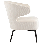 Современное мягкое кресло на металлических ножках Rakush Milk варинант исполнения - 5 | Loft Concept в Самаре