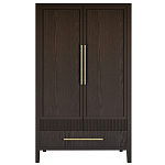 Шкаф платяной Primo с выдвижными ящиками шпон Темный орех варинант исполнения - 1 | Loft Concept в Самаре