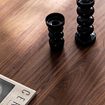 Кофейный стол овальный из дерева с 2-мя ящиками Coffee Walnut Table варинант исполнения - 6 | Loft Concept в Самаре