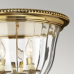 Потолочный светильник цвета латунь с прозрачным плафоном в форме чаши Hinkley варинант исполнения - 11 | Loft Concept в Самаре