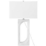 Настольная лампа на прямоугольном корпусе с тканевым абажуром One Piece Support варинант исполнения - 4 | Loft Concept в Самаре