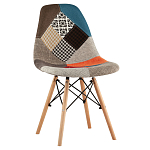 Стул с обивкой в технике пэчворк DSW варинант исполнения - 1 | Loft Concept в Самаре