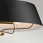 Подвесной светильник с конусовидным металлическим абажуром черного цвета Kichler варинант исполнения - 16 | Loft Concept в Самаре