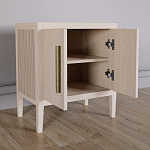 Тумбочка Primo с дверцами шпон Светлый дуб варинант исполнения - 3 | Loft Concept в Самаре