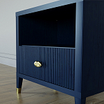 Прикроватная тумбочка с полкой Elsa Dreams Blue варинант исполнения - 3 | Loft Concept в Самаре