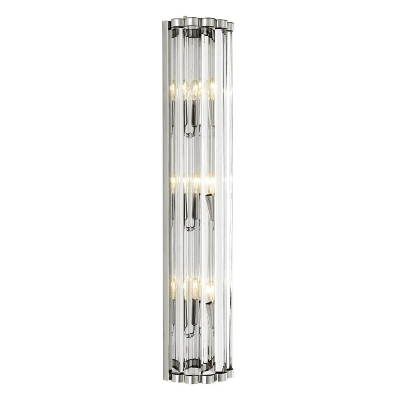 Бра Eichholtz Wall Lamp Amalfi Никель Прозрачное Стекло Бра Eichholtz Wall Lamp Amalfi Никель Прозрачное Стекло в Самаре | Loft Concept