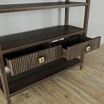 Стеллаж с двумя ящиками Elsa Dreams Walnut варинант исполнения - 3 | Loft Concept в Самаре