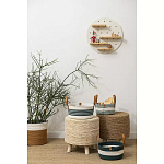 Корзина для хранения с ручками Interlacement Green варинант исполнения - 6 | Loft Concept в Самаре