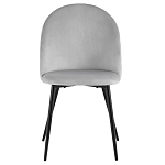 Мягкий стул в сером велюре Miruna Chair варинант исполнения - 2 | Loft Concept в Самаре