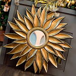 Зеркало-солнце с золотыми с лучами Rays of Peace варинант исполнения - 3 | Loft Concept в Самаре