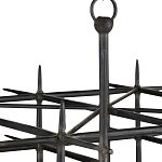 Люстра черная квадратной остроконечной формы Black Square варинант исполнения - 1 | Loft Concept в Самаре