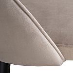 Стул велюровый серо-бежевый Schelde Gray Beige варинант исполнения - 4 | Loft Concept в Самаре