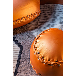 Дизайнерский кожаный пуф в виде бейсбольного мяча Poltronova Joe Ball Pouf варинант исполнения - 6 | Loft Concept в Самаре