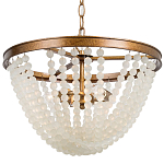Круглая люстра с подвесками в виде круглых прозрачных бусин Transparent Beads Chandelier варинант исполнения - 1 | Loft Concept в Самаре