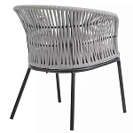 Кресло с декоративным плетением на спинке и подлокотниках Armchair Weaving варинант исполнения - 3 | Loft Concept в Самаре