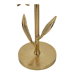 Столик с золотистым основанием в виде цветка и круглой мраморной столешницей Golden Snowdrop варинант исполнения - 4 | Loft Concept в Самаре