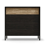 Комод 4 ящика с подсветкой на рельефном фасаде Warm Industrial варинант исполнения - 1 | Loft Concept в Самаре