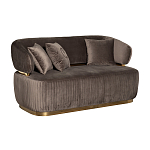 Диван двухместный коричневый Clarisse варинант исполнения - 1 | Loft Concept в Самаре