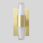 Бра с золотым основанием и прозрачным плафоном цилиндрической формы Golden Geometry варинант исполнения - 1 | Loft Concept в Самаре