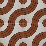 Дизайнерская плитка с узором Дорожки 2 варинант исполнения - 1 | Loft Concept в Самаре