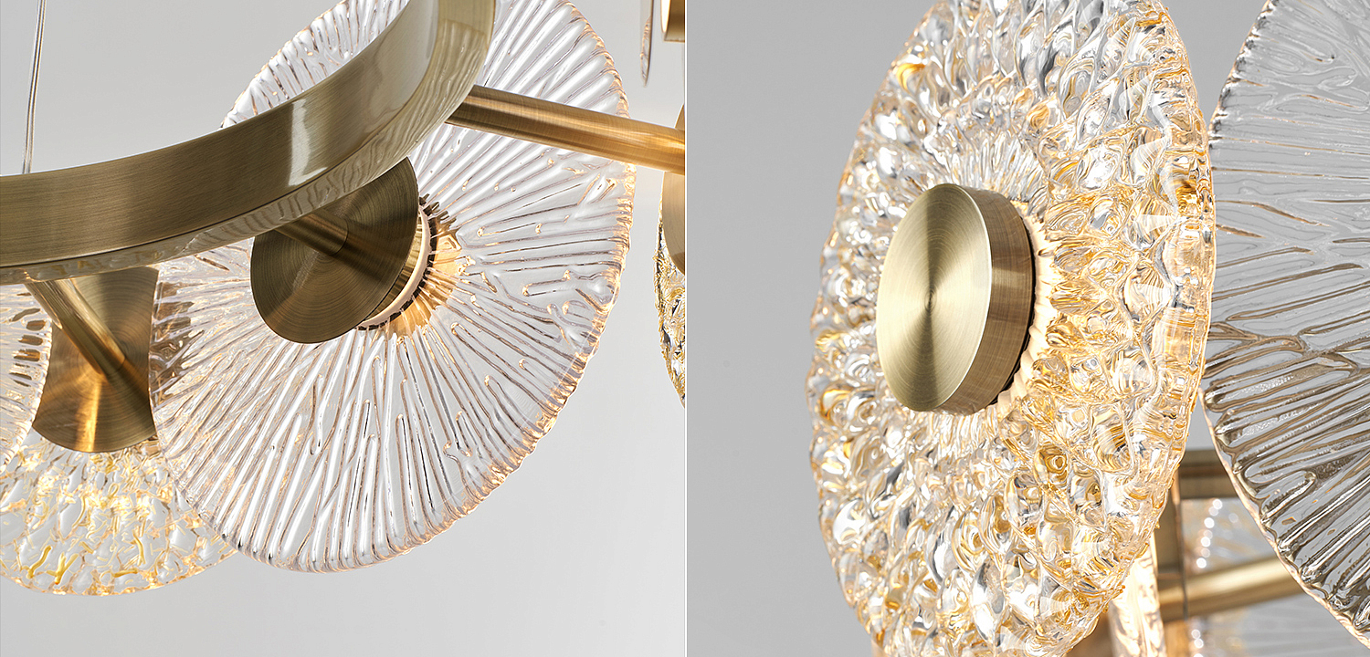 Люстра Clear and Amber Discs Chandelier Люстра Clear and Amber Discs Chandelier - Loft-Concept в Самаре