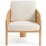 Кресло с каркасом из массива дуба Gallin Chair Boucle варинант исполнения - 2 | Loft Concept в Самаре