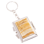 Зеркало брелок складное двухстороннее из натурального камня Оникс Silver Stone Mirrors варинант исполнения - 1 | Loft Concept в Самаре