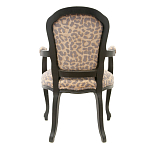 Полукресло с мягкой обивкой из льна на 4-х ножках из массива березы Gladys Armchair варинант исполнения - 2 | Loft Concept в Самаре