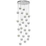 Люстра каскадня с 27-ю прозрачными шарообразными подвесами Bubbles Bocci варинант исполнения - 4 | Loft Concept в Самаре
