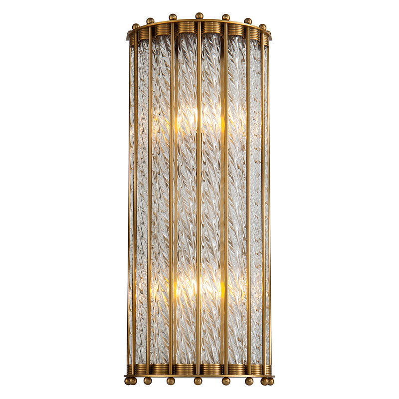 Бра Lantern Tiziano Brass Sconces Прозрачное Стекло Латунь Бра Lantern Tiziano Brass Sconces Прозрачное Стекло Латунь в Самаре | Loft Concept