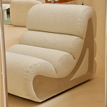 Кресло мягкое без подлкотников White Sheepskin Armchair варинант исполнения - 1 | Loft Concept в Самаре