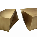 Комплект из 2-х дизайнерский журнальных столов геометрической формы Ribefyk варинант исполнения - 1 | Loft Concept в Самаре