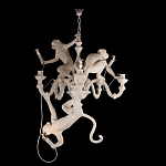 Люстра с тремя фигурами обезьян с лампочками в руках белого цвета Hanging Monkey варинант исполнения - 2 | Loft Concept в Самаре