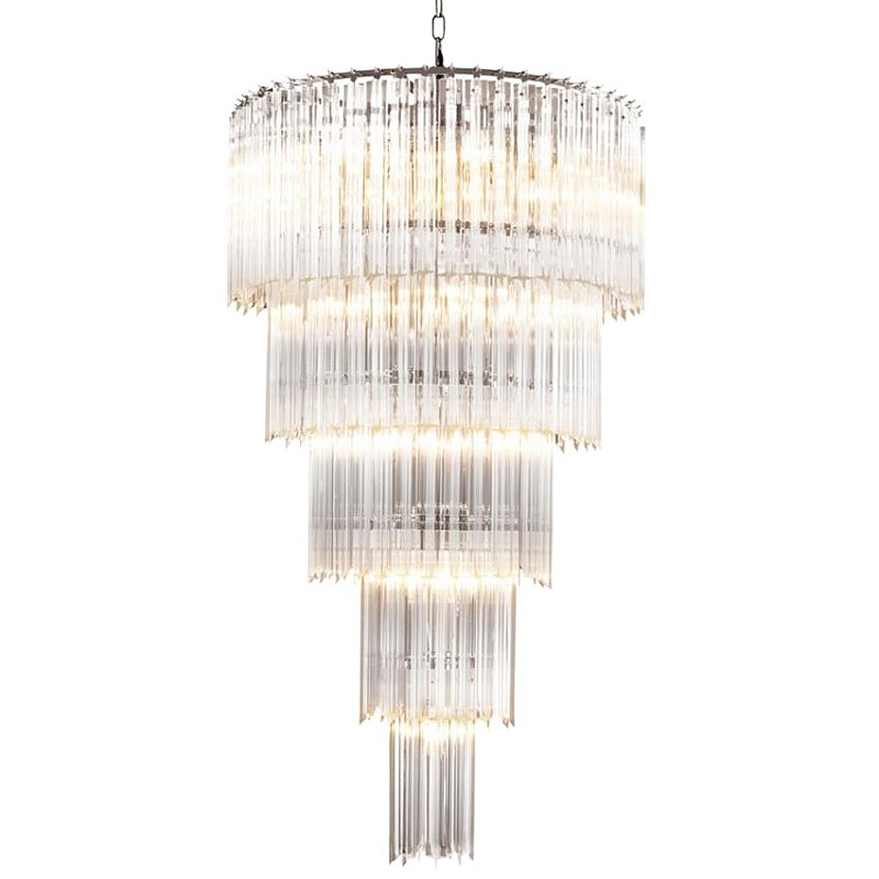 Люстра Chandelier Alpina L Никель Прозрачный (Transparent) в Самаре | Loft Concept 