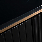 Комод черный округлой формы с рельефным фасадом Black Cut варинант исполнения - 4 | Loft Concept в Самаре