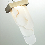 Подвесной светильник с белыми вертикальными элементами Alabaster Totem варинант исполнения - 11 | Loft Concept в Самаре