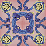 Плитка дизайнерская с узором Дива варинант исполнения - 1 | Loft Concept в Самаре