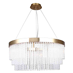 Люстра подвесная со стеклянными подвесками в виде перекрученных трубочек Nembus варинант исполнения - 1 | Loft Concept в Самаре