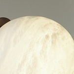 Настенно-потолочный светильник с плафоном в форме шара из алебастра Cryptocrystalline Stone варинант исполнения - 6 | Loft Concept в Самаре