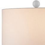 Настольная лампа белая с тканевым абажуром в форме цилиндра Morphing варинант исполнения - 2 | Loft Concept в Самаре