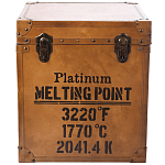 Сундук кожаный в винтажном стиле Brown Leather Chest варинант исполнения - 3 | Loft Concept в Самаре