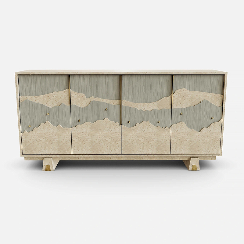 Буфет Okinawa Taupe Large Бежевый Серый Золотой в Самаре | Loft Concept 