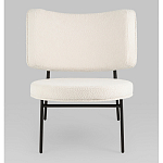 Мини-кресло District Lounge букле белый варинант исполнения - 4 | Loft Concept в Самаре