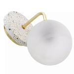 Бра с белым матовым плафоном в форме шара Round White Matte Lampshade варинант исполнения - 3 | Loft Concept в Самаре