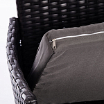 Обеденный комплект из искуственного ротанга Vintara черный варинант исполнения - 4 | Loft Concept в Самаре