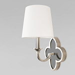 Бра с белым текстильным абажуром и фигурным основанием с зеркальной вставкой Vitorino варинант исполнения - 20 | Loft Concept в Самаре