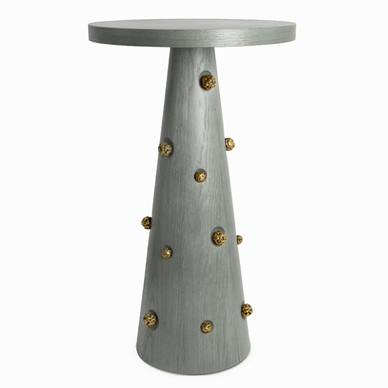 Приставной столик Okinawa Taupe Side table Серый Золотой в Самаре | Loft Concept 