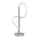 Настольная лампа белым изогнутым плафоном на круглой подставке Luke Lampco Tracer Lamp варинант исполнения - 6 | Loft Concept в Самаре