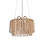 Люстра с подвесными рифлеными стеклянными трубками Nembus варинант исполнения - 1 | Loft Concept в Самаре